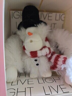 Kipling Snowman Monkey Keychain